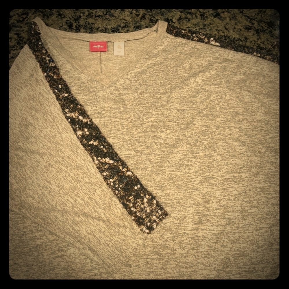 Daytrip sequin 3/4 sleeve shirt